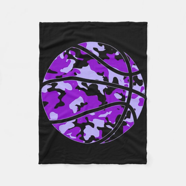 Manta Polar Camo morado para el esqueleto de camuflaje morado (Anverso)