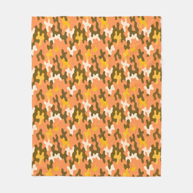 Manta Polar Camo naranja (Anverso)