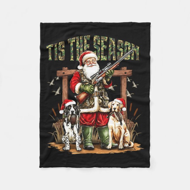 Manta Polar Camo Santa Tis The Season Hunter Christmas Hunting (Anverso)