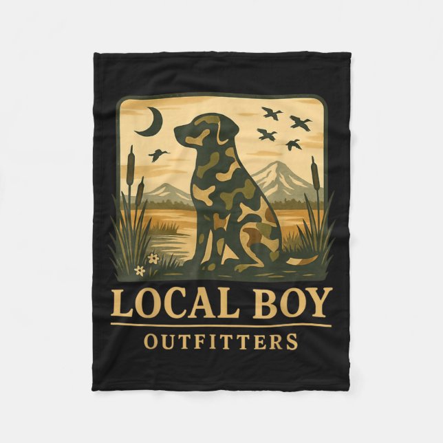Manta Polar Camo Southern Local Boy Duck Hunting Black Lab Out (Anverso)