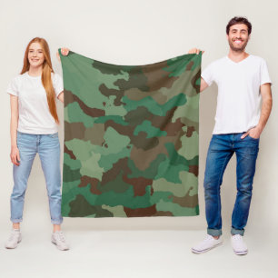 Manta Polar Camo verde