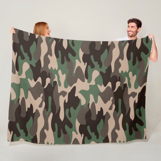 Manta Polar Camouflage 2 60x80 Fleece Blanket (In situ)