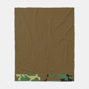 Manta Polar Camouflage Brown Fleece Blanket