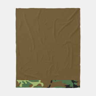 Manta Polar Camouflage Brown Fleece Blanket