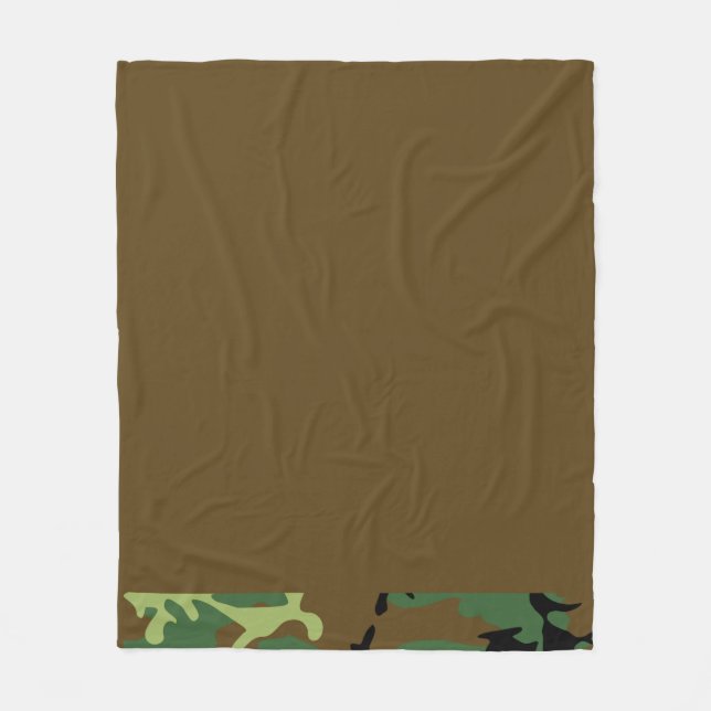 Manta Polar Camouflage Brown Fleece Blanket (Anverso)