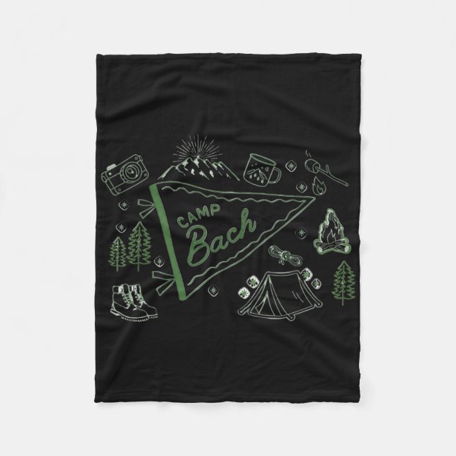 Manta Polar Camp Bach Aventura de Camping Fiesta de Despedida  (Anverso)