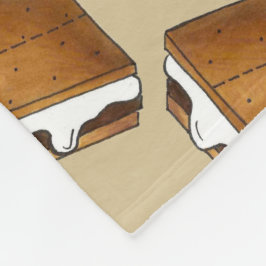 Manta Polar Campamento de Verano Campfire S'mores Chocolate ma