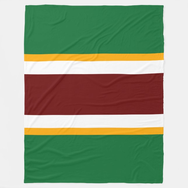 Manta Polar Campamento rojo profundo Rayos de Carreras amarill (Anverso)