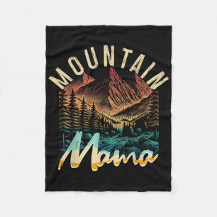 Manta Polar Campamento Vintage Senderismo Montaña Mama Retro A