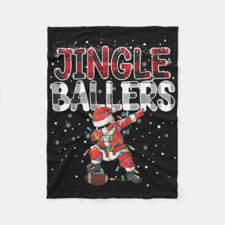 Manta Polar Campana Llers Santa Pie Navidad Fútbol Cuadros _