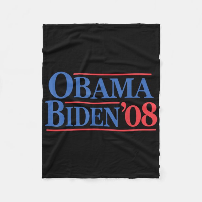 Manta Polar Campaña 'Obama Biden 08', ventilado retro con prob (Anverso)