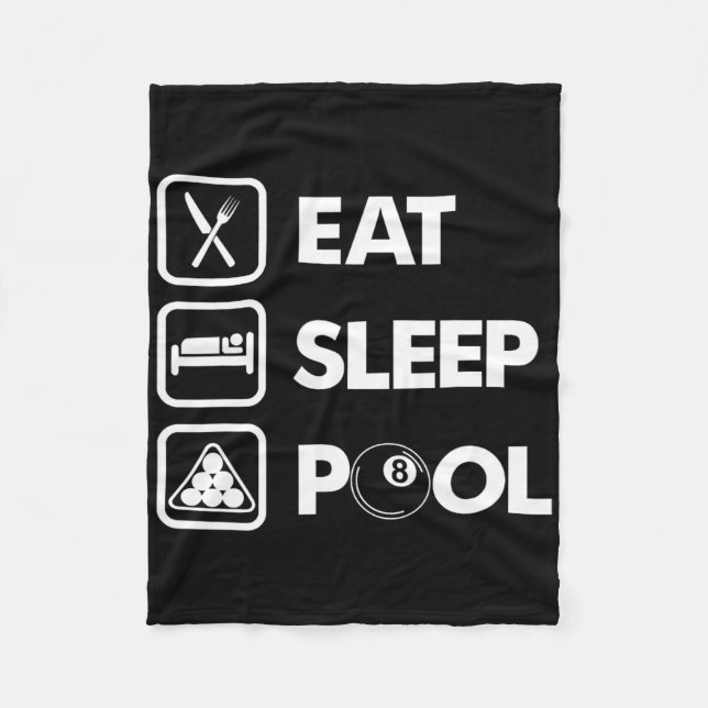 Manta Polar Campeón de billar para comer (Anverso)