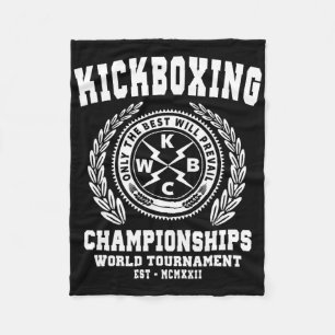 Manta Polar Campeonatos de Kickboxing, Camiseta de Kickboxing,