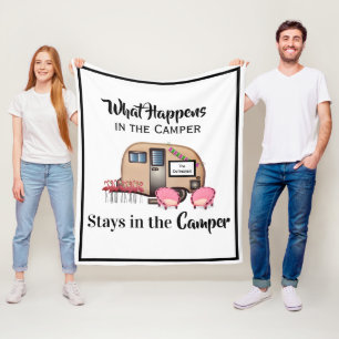 Manta Polar Camper/Flamingo personalizado