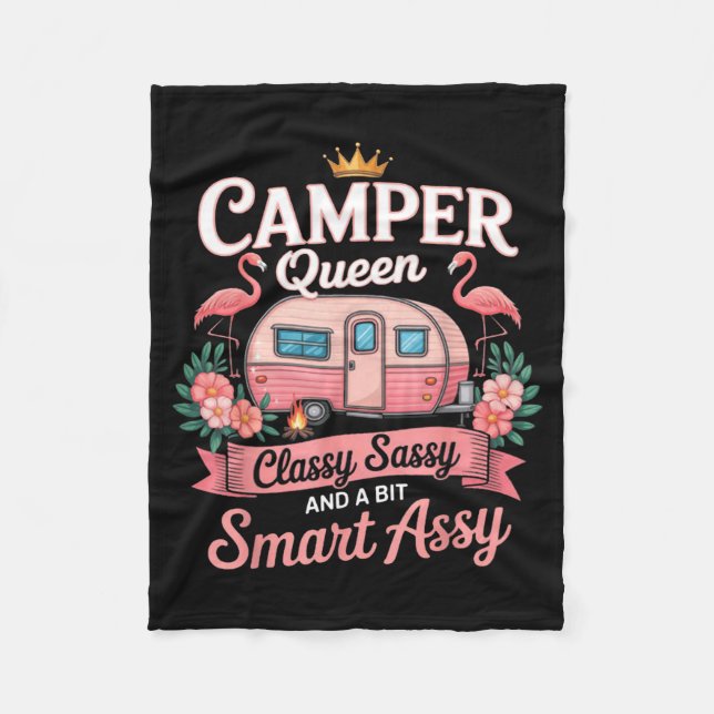 Manta Polar Camper Queen Cly Sy Smart Y Camng Rv Women  (Anverso)