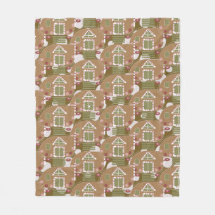 Manta Polar Camper rosa de la casa de Gingerbread