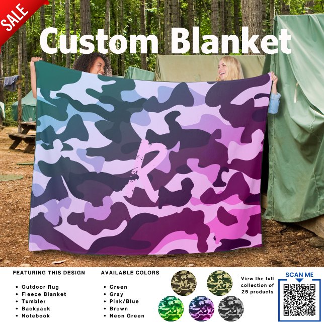 Manta Polar Camping Blanket Camouflage Añadir a los niños adol (Subido por el creador)