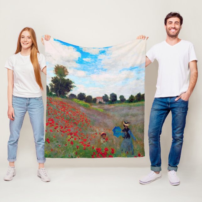 Manta Polar Campo de amapola, Monet (In situ)