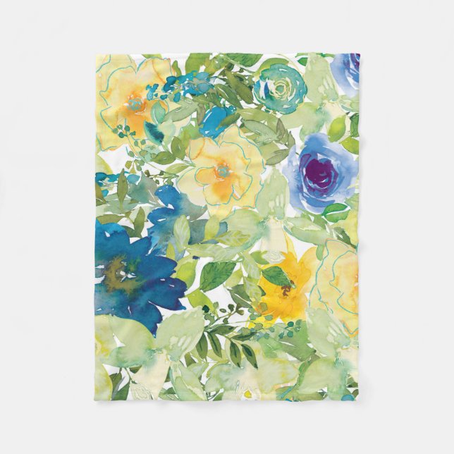 Manta Polar Campo de flores (Anverso)