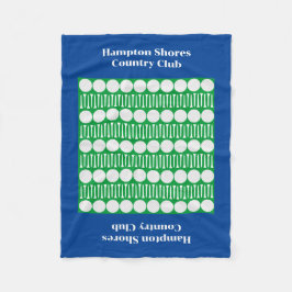 Manta Polar Campo de golf Carro Blue Fleece Blanket