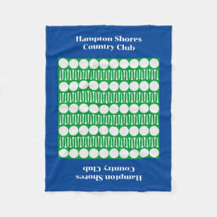 Manta Polar Campo de golf Carro Blue Fleece Blanket