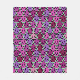 Manta Polar Campo Tulipán púrpura