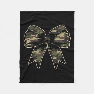 Manta Polar Camuflaje Camo Bow Camo Coquette Bow Caza