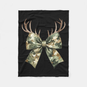 Manta Polar Camuflaje Camo Coquette Bow Cazando Caza de Cerfs