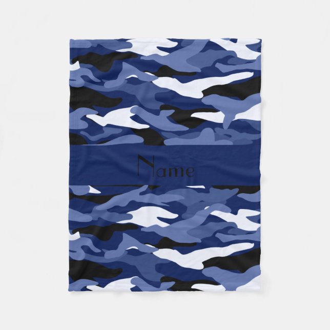 Manta Polar Camuflaje conocido personalizado de los azules (Anverso)