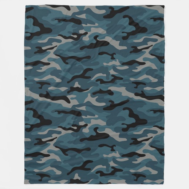 Manta Polar Camuflaje de camo azul nocturno (Anverso)