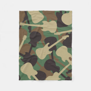 Manta Polar Camuflaje de guitarra
