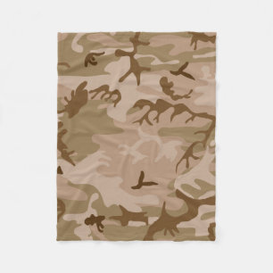 Manta Polar Camuflaje del desierto - Marrón