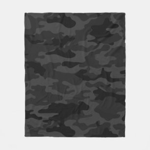 Manta Polar Camuflaje negro