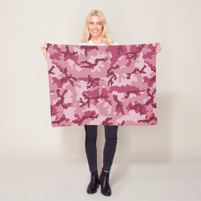 Manta Polar Camuflaje rosa (In situ)