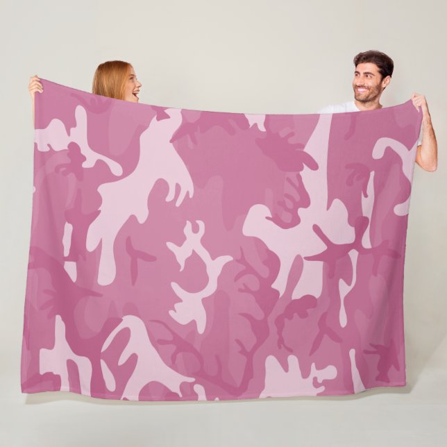 Manta Polar Camuflaje Rosa (In situ)