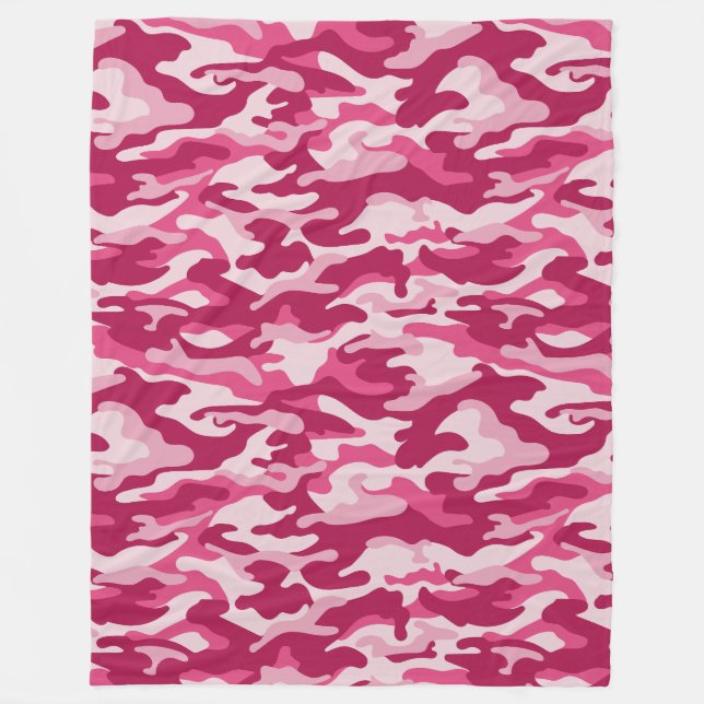 Manta Polar Camuflaje rosa de Camo (Anverso)