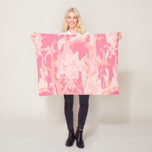 Manta Polar Camuflaje rosa, ejército, ejército
