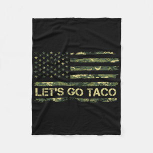 Manta Polar Camuflaje Vamos Taco, que significa meme de Trump