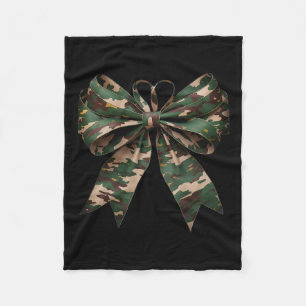 Manta Polar Camuflaje Viejo Camo Bow Camo Coquette Bow Huning