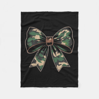 Manta Polar Camuflaje Viejo Camo Bow Camo Coquette Bow Huning