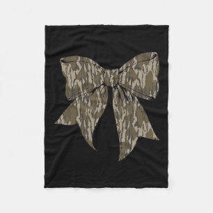 Manta Polar Camuflaje Viejo Camo Bow Camo Coquette Bow Huning