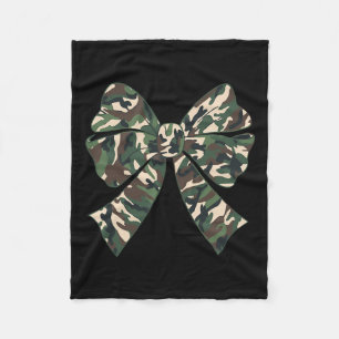 Manta Polar Camuflaje Viejo Camo Bow Camo Coquette Bow Huning