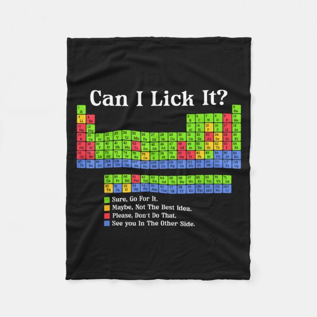 Manta Polar Can I Lick It Periodic Table Chart Science Teacher (Anverso)