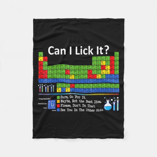 Manta Polar Can I Lick It Periodic Table Chart Science Teacher (Anverso)
