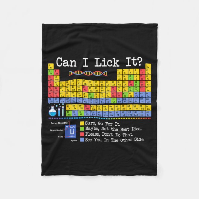 Manta Polar Can I Lick It Periodic Table Funny Science Teacher (Anverso)