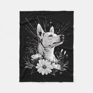 Manta Polar Canaan Dog Lover Tattoo estilo retro