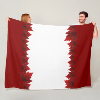 Manta Polar Canada Blanket Canada Maple Leaf Fleece Blanket