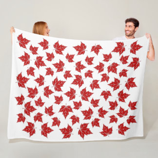 Manta Polar Canada Blanket Canada Maple Leaf Throw Blankets