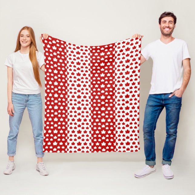 Manta Polar Canada Blanket Canada Souvenir Fleece Blanket (In situ)