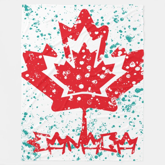 Manta Polar CANADA double RAIN EARTH MAPLE BY MASANSER PIXELAT (Anverso)
